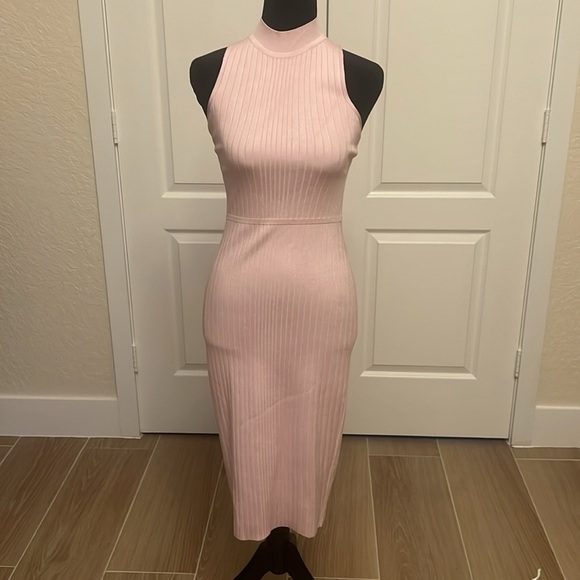 Cushnie Et Ochs Sleeveless Ribbed Lace-Up Back Dress - Picture 4 of 16